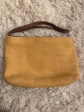 Vintage Tommy Bahama Woven Clutch with Leather Strap